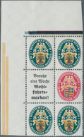 18246 Deutsches Reich - Zusammendrucke: 1928 Postfrischer Senkrechter Nothilfe-Zusammendruck 8+A2+8 (mitti - Zusammendrucke