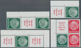 18255 Deutsches Reich - Zusammendrucke: 1934, Hindenburg 4 ZD S 123 Bis S 126 Tadellos Postfrisch Vom Rand - Zusammendrucke