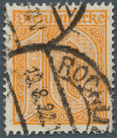 18261 Deutsches Reich - Dienstmarken: 1921, 10 Pf Orange Mit Klarem ''ROCHLITZ 19.8.22"'' In Sehr Guter Beda - Dienstzegels