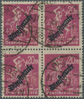 18264 Deutsches Reich - Dienstmarken: 1923, 20 Mark Schlangenaufdruck Mit Liegendem Wasserzeichen Im Geste - Dienstmarken