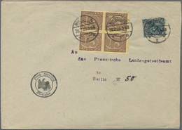 18280 Deutsches Reich - Dienst-Kontrollaufdrucke: 1923: WIESBADEN, 50 Mk Posthorn, Aufdrucktype II In Misc - Officials