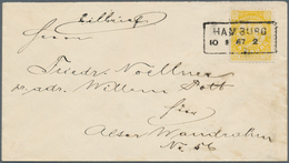 18301 Deutsches Reich - Privatpost (Stadtpost): HAMBURG, Hammonia Stadtbrief. Sehr Seltener Eilbrief Mit E - Privatpost