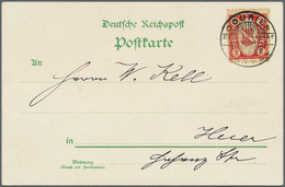 18308 Deutsches Reich - Privatpost (Stadtpost): KASSEL, Courier. Sehr Seltener DB "Courier Prosit Neujahr" - Postes Privées & Locales