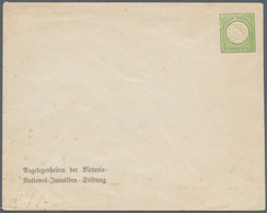 18331 Deutsches Reich - Privatganzsachen: 1872, 1/3 Gr. Großer Schild Umschlag Der Victoria-National-Inval - Sonstige & Ohne Zuordnung