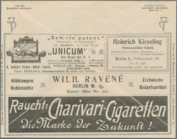 18332 Deutsches Reich - Privatganzsachen: 1907 (ca). Sehr Seltener Privat-Anzeigen-Umschlag 2 Pf Germania - Andere & Zonder Classificatie