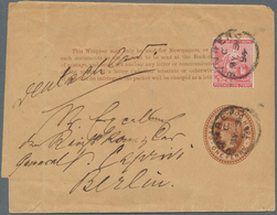 18357 Deutsches Reich - Besonderheiten: 1894, Cape Of Good Hope Zeitungs-Steifband 1 Penny Mit Zusatzfrank - Sonstige & Ohne Zuordnung