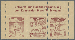 18363 Deutsches Reich - Besonderheiten: 1918 Ca., Essay Zur Nationalversammlungsausgabe, Drei Verschiedene - Andere & Zonder Classificatie