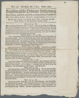 18385 Heimat: Bayern: 1802, "Augsburgische Ordinari Postzeitung" Vom 7. August 1802. - Autres & Non Classés