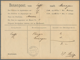 18495 Deutsche Post In Marokko - Besonderheiten: 1901 (5.1.), Stempel "SAFFI (MAROKKO) DEUTSCHE POST" Auf - Deutsche Post In Marokko