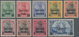 18519 Deutsche Post In Der Türkei: 1900, 10 Para Auf 5 Pfg. Bis 4 Piaster Auf 80 Pfg. Und 10 Piaster Auf 2 - Deutsche Post In Der Türkei
