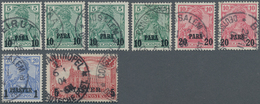 18522 Deutsche Post In Der Türkei: 1902-1904, Reichspost Aufdr.-Type II, 4 Mal 12 II, 2 Mal 13 II, Einmal - Turkse Rijk (kantoren)