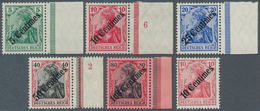 18533 Deutsche Post In Der Türkei: 1908, 5 C. Auf 5 Pfg. Bis 100 C. Auf 80 Pfg. Alle Postfrisch Vom Rechte - Turkse Rijk (kantoren)