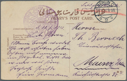 18552 Deutsche Post In Der Türkei - Stempel: 1915, FP-Ansichtskarte Aus Constantinopel (18.1.) Per 'Diplom - Turkey (offices)