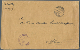 18558 Deutsche Post In Der Türkei - Stempel: 1917, "MIL. MISS. KONSTANTINOPEL" Vom 14.6.17 Auf Doppelt Ver - Deutsche Post In Der Türkei