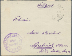 18561 Deutsche Post In Der Türkei - Stempel: 1917, "MIL.MISS.MAMURE" Vom 2.12.17 Auf FP-Brief Mit Violette - Turkse Rijk (kantoren)