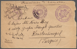 18565 Deutsche Post In Der Türkei - Besonderheiten: EVACUATION COMMISSION. 1916(ca) Stampless Cover To "Mo - Turquie (bureaux)