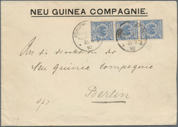 18567 Deutsch-Neuguinea - Vorläufer: 1893 (21.9.), Vordruckbrief "NEU GUINEA COMPAGNIE" Mit Senkrechtem Dr - Deutsch-Neuguinea