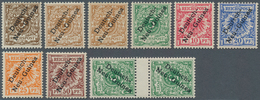 18569 Deutsch-Neuguinea: 1897, 3 Pf. Bis 50 Pf. Krone/Adler Mit Aufdruck ''Deutsch-Neu-Guinea" Als Ungebrau - Nouvelle-Guinée