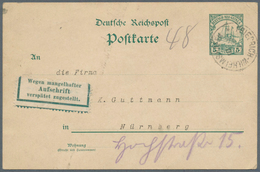 18576 Deutsch-Neuguinea - Ganzsachen: 1912, Deutsch-Neu-Guinea. Postkarte 5 Pf Schiffstype Von "Friedrich- - German New Guinea