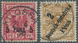 18583 Deutsch-Ostafrika: 1895/1898, Freimarken Mit Aufdruck, 5 P Auf 10 Pf Rotkarmin Mit Klarer Entwertung - Afrique Orientale