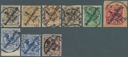 18585 Deutsch-Ostafrika: 1896, Kompl. Ausgabe Mit Aufdruck ''Deutsch-Ostafrika'' 3 Pfg. - 50 Pfg. Gestemeplt - Duits-Oost-Afrika