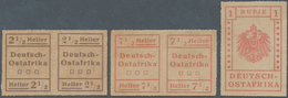 18598 Deutsch-Ostafrika: 1916, ''WUGA"-Ausgabe, 2½ Heller Schwärzlichbraun Im Waagerechten Paar Mit Type I - Deutsch-Ostafrika