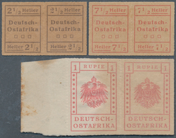 18598A Deutsch-Ostafrika: 1916, WUGA-Ausgabe, Alle 3 Werte In Waagerechten Pracht-Paaren, Inclusive Des Sel - Afrique Orientale