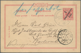 18601 Deutsch-Ostafrika - Ganzsachen: 19.03.1898: DOA 5 Pesa GSK (Mi.P6) Mit Stempel DSOAH"k" (RPD "König" - Deutsch-Ostafrika