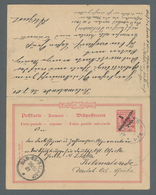 18602 Deutsch-Ostafrika - Ganzsachen: 1901, In Beide Richtungen Gelaufene Und Zusammenhängende Doppelkarte - Duits-Oost-Afrika