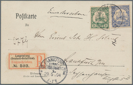 18608 Deutsch-Ostafrika - Stempel: 1904 LANGENBURG DOA 31/3 04 (K1): Reco-Brief (R-Zettel: Einfeld Type 2a - Duits-Oost-Afrika