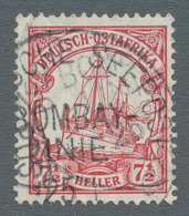 18610 Deutsch-Ostafrika - Stempel: 1910, 25. Januar, 7 1/2 Heller Mit Seltenem K1 DEUTSCHE SEEPOST BOMBAY- - Duits-Oost-Afrika