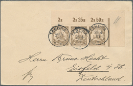 18611 Deutsch-Ostafrika - Besonderheiten: 1907 (25.4.), Waagerechter Rechter Eckrand-3er-Streifen Der Wert - Duits-Oost-Afrika