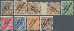 18620 Deutsch-Südwestafrika: 1898, 3 Pfg. Hellockerbraun Bis 50 Pfg. "Deutsch-Südwestafrika" Komplett Unge - Deutsch-Südwestafrika