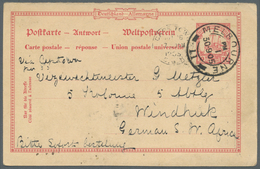 18638 Deutsch-Südwestafrika - Ganzsachen: 1905 (30.9.),  10 Pfg. GA-Karte, Antwortteil Der Doppelkarte Mit - German South West Africa