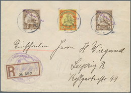 18642 Deutsch-Südwestafrika - Stempel: 1906: OTIJWARONGO (Schreibschrift L1) In Wanderstempel Mehrfach Auf - Duits-Zuidwest-Afrika