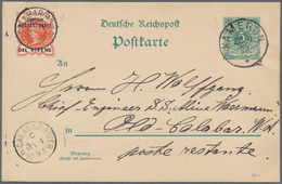 18661 Deutsche Kolonien - Kamerun-Vorläufer: 1893, GA-Karte 5 Pf. Krone/Adler Mit K1 "KAMERUN 28 4 93" Adr - Kameroen