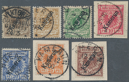 18663 Deutsche Kolonien - Kamerun: 1897, 3 Pf. Bis 50 Pf. Krone/Adler Mit Aufdruck ''KAMERUN'', Gut Gezähnt, - Cameroun