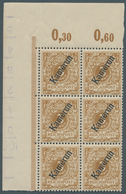 18665 Deutsche Kolonien - Kamerun: 1898, 3 Pf. Hellocker, 6er-Block Mit Linker, Oberer Bogenecke, Zusätzli - Cameroun