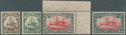 18697 Deutsche Kolonien - Karolinen: 1915, 3 Pf - 5 Mark Kaiseryacht, 3Pf Und 5Pf **, 5 Mark A Und B Ungeb - Carolines