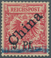 18711 Deutsche Kolonien - Kiautschou: 1900, Zweites Tsingtau-Provisorium 5 Pf. Auf 10 Pf. (alte Wertangabe - Kiautchou