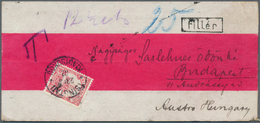 18715 Deutsche Kolonien - Kiautschou: 1902 (23.4.), Schiffstype 10 Pf. Rot Auf Chines. 'Rotband'-Brief Von - Kiaochow