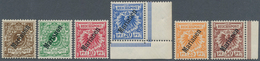 18744 Deutsche Kolonien - Marianen: 1900, Krone/Adler, Kompletter Satz Mit Steilem Aufdruck, Dabei 20 Pfg. - Marianen