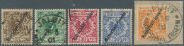 18764 Deutsche Kolonien - Marshall-Inseln: 1899, 3Pfg. - 25Pfg. Berliner Ausgabe, Gestempelt (JALUIT Stemp - Marshalleilanden