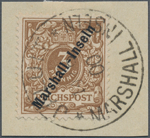 18774 Deutsche Kolonien - Marshall-Inseln: 1899, 3 Pfg. Lebhaftorangebraun Mit Aufdruck "Marshall-Inseln" - Marshall Islands