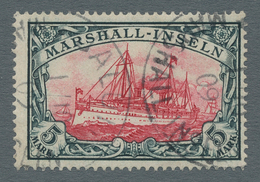 18780 Deutsche Kolonien - Marshall-Inseln: 1901, Kaiseryacht 5 Mark, Perfekt Gezähnt, Mit Sauberem K1 JALU - Marshall-Inseln