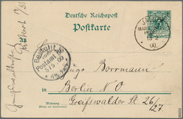 18785 Deutsche Kolonien - Marshall-Inseln - Ganzsachen: 1899, 5 Pfg. Ganzsachenkarte Mit Aufdruck "Marshal - Marshall Islands