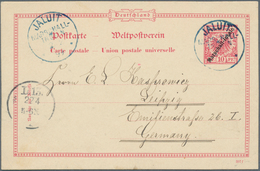 18787 Deutsche Kolonien - Marshall-Inseln - Stempel: "JALUIT MARSCHALL-INSELN 2.2.99", Zweimal Recht Klar - Marshall Islands