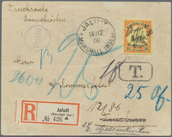 18790 Deutsche Kolonien - Marshall-Inseln - Besonderheiten: 1908, 25 Pfg. Mit Handschriftlicher Atollpost- - Marshall Islands