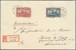 18801 Deutsche Kolonien - Samoa: 1906, Eingeschriebener Brief Mit Interssanter Frankatur - 2 Mark Und 1 Ma - Samoa