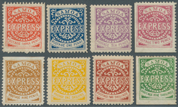 18813 Deutsche Kolonien - Samoa - Besonderheiten: Privatpost: 1d, 2d, 3d, 6d, 9d, 1 Sh. 2 Sh. Und 5 Sh. Un - Samoa